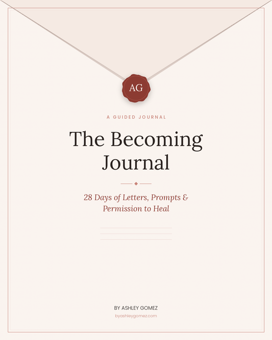 The Becoming Journal 28-day guided healing and self-love journal for women