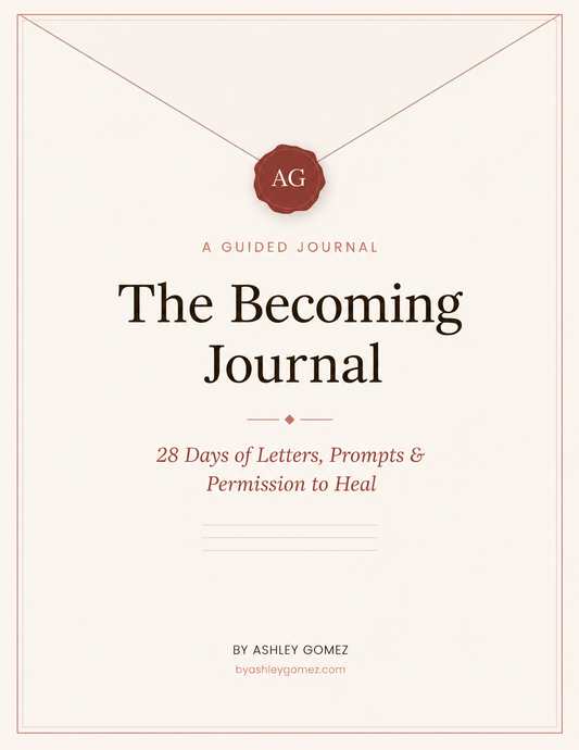 The Becoming Journal 28-day guided healing and self-love journal for women
